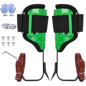 Tree Climbing Spikes Set Tree Climbing Gear Ergonomic Sturdy Climbing Spurs Spikes Adjustable Tree Climbing Tool Set for Gardening Fruit Picking Adventure