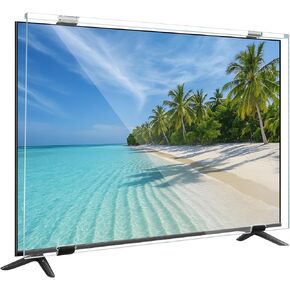 Ninonly 75 Inch TV Screen Protector, HD Clear TV Display Protector Panel, Acrylic Protective TV Screen Protector for Single-point Support TV/Dual-point Support TV/Wall-mounted TV/Computer Monitor