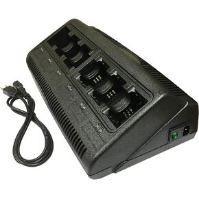 PROMAXPOWER 6 Ports Banks Two-Way Radio Battery Charger for Motorola Li-Ion & Ni-Mh NNTN4497 NNTN4970 Li-ion CP200 CP200D CP250 EP4500 PR400