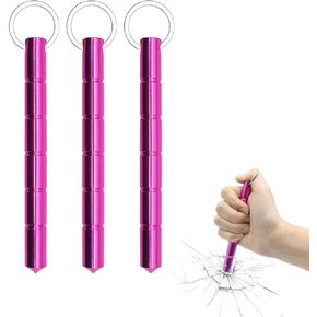 Safety Keychain Set for Women - Compact Personal Security Tool with Emergency Glass Breaker and Accessory Carabiner(3pcs)