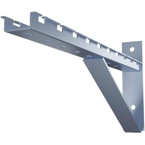 Electro Zinc Plated Wire Mesh Cable Tray Bracket, Silver Steel, Triangle, Wall Mount, 450mm, 2 Pack