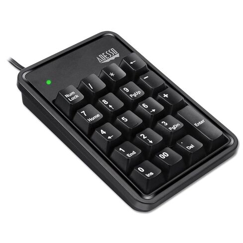 Adesso AKB-600HB 19-Key Mechanical Keypad with 3-Port USB Hub in Saudi Arabia