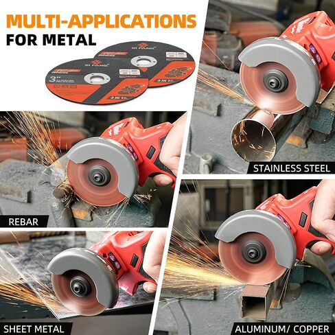 25Pack 3 inch Cut Off Wheels 3/8'' Arbor Cutting Disc Cutting All Ferrous Metals and Stainless Steel for Angle Die Grinder in Saudi Arabia