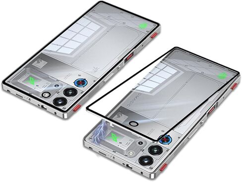 QUIETIP Magnetic Case for RedMagic 11 Pro/11S Pro with Screen Protector,[Compatible with MagSafe] Metal Frame + Translucent Matte Drop Protection Cover,Black in Kuwait
