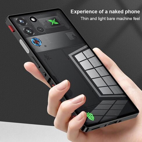 QUIETIP Magnetic Case for RedMagic 11 Pro/11S Pro with Screen Protector,[Compatible with MagSafe] Metal Frame + Translucent Matte Drop Protection Cover,Black in Kuwait