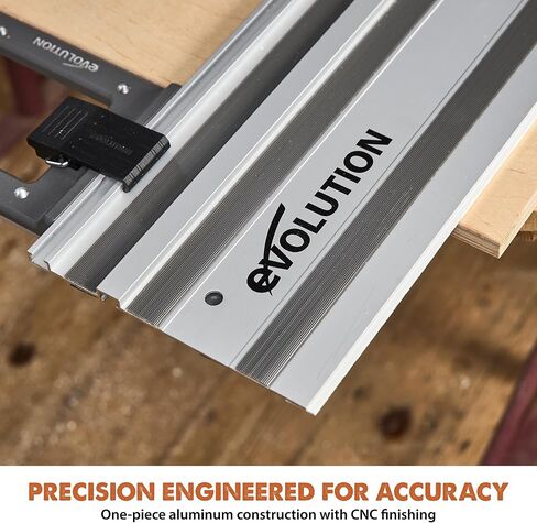 Evolution Power Tools ST2800 Circular Saw Guide Rail/Track Fits Makita, Bosch, Festool, (Clamps and Carry Bag Included), 110 Inches in Kuwait