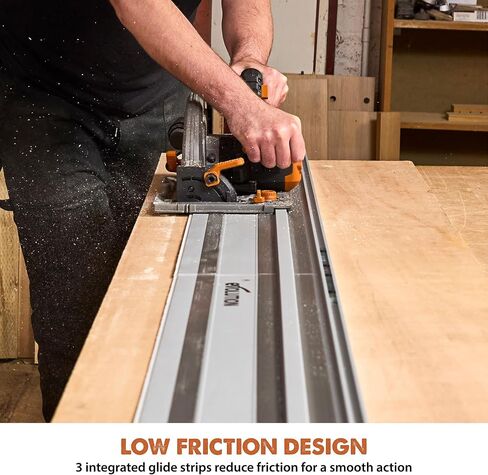 Evolution Power Tools ST2800 Circular Saw Guide Rail/Track Fits Makita, Bosch, Festool, (Clamps and Carry Bag Included), 110 Inches in Kuwait
