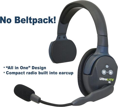 EARTEC ULSR-HD Ultralite HD Single Ear Add-On or Replacement Remote Headset, HD Version Only, Full Duplex Wireless Communication, Includes Rechargeable Battery in Saudi Arabia