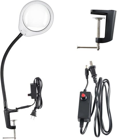 Desktop Magnifying Glass with LED Light for Elderly Reading, Maintenance and Identification Magnifying Glass in Saudi Arabia