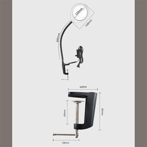 Desktop Magnifying Glass with LED Light for Elderly Reading, Maintenance and Identification Magnifying Glass in Saudi Arabia