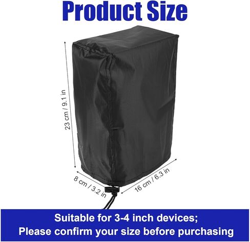 Fish Finder Cover for Lowrance Humminbird 12-Inch Fishfinder, Waterproof 210D Oxford Fabric Depth Protector Cover Accessories with Silver Coating & Drawstring to Protect Screen and Device in Kuwait