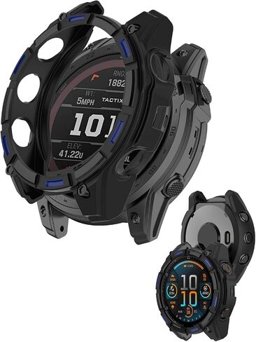 for Garmin Enduro 3 Case,Shockproof, Anti-Scratch, Full Coverage Bumper Shell, Lightweight and Durable Case Cover for Garmin Enduro 3 Case,Black+Green in Saudi Arabia