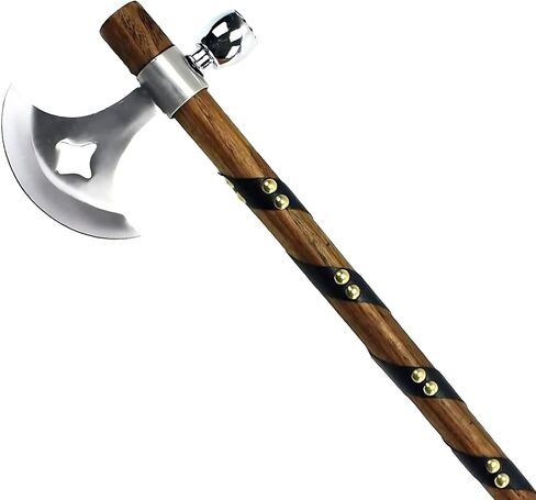Snake Eye Tactical Native American Peace Pipe Tomahawk Axe 18.75-Inches Overall Length (Brown with Feather) in Saudi Arabia