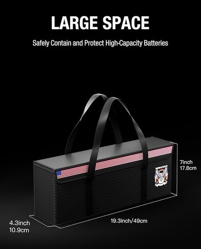 Fireproof Explosionproof Lipo Battery Safe Bag - Large Capacity Ebike Battery Storage Guard Pouch for Charging & Storage - Waterproof Protective Case for Ebike & Lithium Batteries(22x9x9.4 Inches) in Kuwait