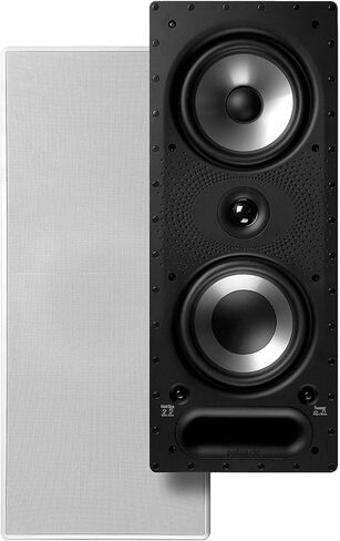 Polk Audio 265RT 3-Way In-Wall Speakers (4) & 255c-RT Center Channel Speaker | 5.1 Surround Sound | White, Paintable Grille in Saudi Arabia