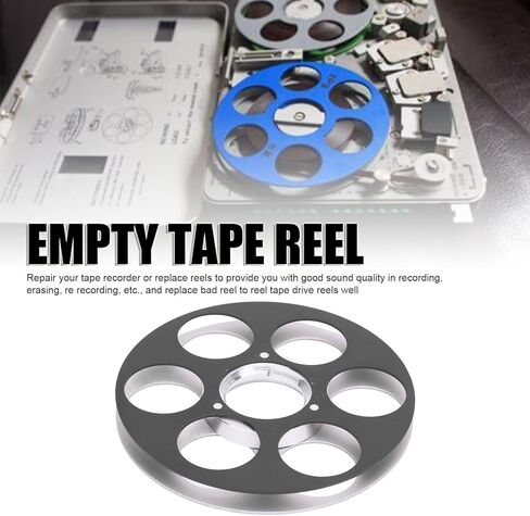بكرة الشريط الفارغة ، خارقة ، اتخاذ بكرة إلى بكرة مع 6 ثقوب ، سبيكة الألومنيوم Universal Open Open Sound Tape Enper in Saudi Arabia