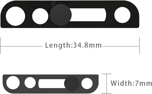 Phone Camera & Webcam Cover - Compatible with iPhone X/XS/XR/XS Max/11/11 Pro/11 Pro Max/12/12 Mini/12 Pro/12 Pro Max - Privacy Protection, Facial ID Compatible - Black in Saudi Arabia