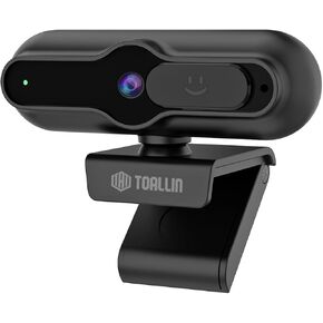 كاميرا ويب Toallin 4K للكمبيوتر الشخصي ، مستشعر 1/2.5 بوصة و 12 ميجابكسل ، 1080 بكسل و 60 إطارًا في الثانية ، التركيز التلقائي PDAF ، والميكروفون المدمج ، وغطاء الخصوصية المنزلق ، وكاميرا ويب USB للكمبيوتر المحمول ، والمؤتمرات ، والبث ومكالمات الفيديو