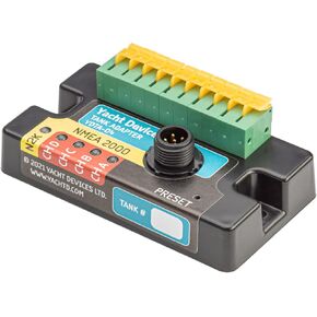 Yacht Devices Boat Tank Adapter (New) (YDTA-04N) for Yacht and Boat Network - NMEA 2000 Micro Male, 4 x Tanks