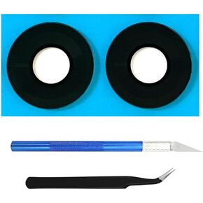 Back Rear Camera Lens Glass Replacement Parts for Motorola Moto G Stylus 5G 2024 XT2419 with pre Installed Adhesive and 2 Repair Tool (2pcs/Set)