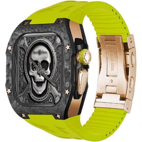 Amazwi Ultra 2 49mm Mod Kit لـ Apple Watch Carbon Cover Cover Cover Rubber Strap Metal Buckle للرجال لإكسسوارات IWatch