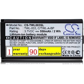 3.7V 550mAh TWL-003 C/TWL-A-BP Battery Replacement for DSi NDSiL NDSi