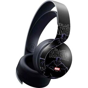 Skinit Skinit Gaming Gaming Skin متوافق مع سماعة Pulse 3D اللاسلكية لـ PS5 - Marvel Black Panther Time Watch Design