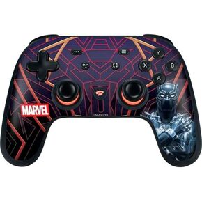 Skinit Decal Gaming Skin Compatible with Google Stadia Controller - Officially Licensed Marvel Black Panther Night Time Watch Design