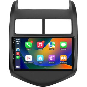 EagleNav Android 12 Car Stereo for Chevy Aveo Sonic 2011-2015 9 inch Touchscreen Car Radio with Wireless Carplay Android Auto 2GB+32GB Car Stereo Audio Support BT WiFi GPS Hi-Fi FM RDS SWC