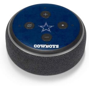 Skinit Decal Audio Skin Compatible with Amazon Echo Dot 3 - Officially Licensed NFL Dallas Cowboys Distressed Design