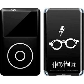 Skinit Decal MP3 Player Skin Compatible with iPod Classic (6th Gen) 80GB - Officially Licensed Warner Bros Harry Potter Scar and Glasses Design