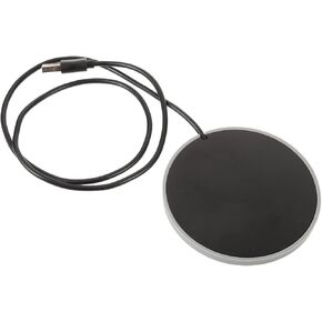 PRETYZOOM USB Coffee Mug Warmer Beverage Heating Coaster with Temperature for Milk Tea and Soup Compact Desktop Warmer for Daily Use