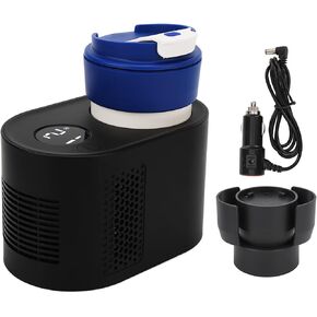 Smart hot and Cold Cup, Multi Functional Portable 2 in 1 hot and Cold Thermos Cup Smart Electric Cooling Cup for Families (White)