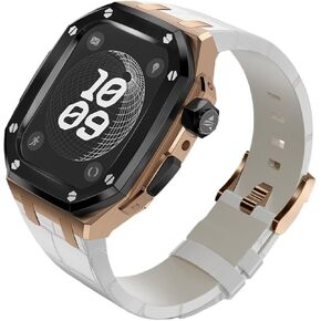 Titanium Case for Apple Watch Ultra 2 49mm Leather Band Mod Kit for Iwatch Series 9 8 7 45mm Men Smart Watch Accessories