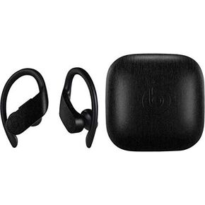 Skinit Decal Audio Skin Compatible with PowerBeats Pro - Officially Licensed Black Brushed Steel Texture Design