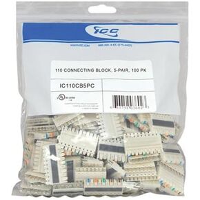 ICC IC110CB5PC 110 CONNECTING BLOCK, 5-PAIR, 100 PK