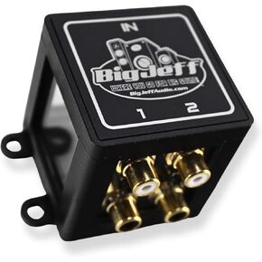 1-to-2 Pair Cockbox RCA Splitter Distribution Block