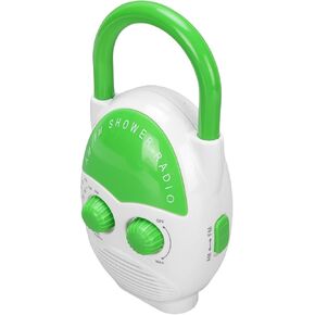 Portable Radio AM FM IPX5 Water Proof 500 MW Volume Adjustable Home Radio Green