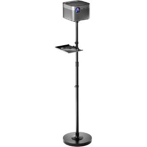 Projector Stand with 360° Swivel & Height Adjustment - Mini Projector Mount, Floor Mount, 1/4" Screw Mount, Compatible with Projector, Camera, Webcam for Home, Office & Outdoor