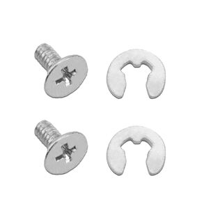 4pcs Battery Back Cover Screws Kit, Battery Screw Replacement Part Bolt Washer for New 3DS & 2DS Accessories