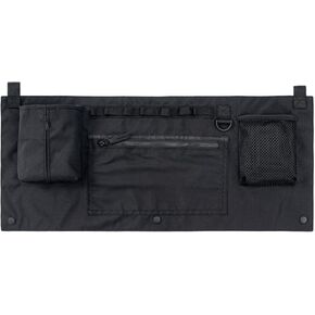 CAMPNACHT Ultralight Camping Cot Organizer, Cot Accessory Pouch 25.6 * 11 Inches, Bedside Caddy/Bedside Storage Bag Hanging Organizer, Wagon Cart Side Storage Bag