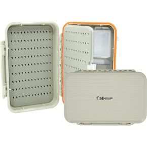 Kingfisher Waterproof Swing Leaf Euro Nymph Threader Fly Fishing Box