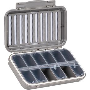 QualyQualy Fly Fishing Box, Fly Box Flies Case Jig Organizer Transparent Fly Fishing Tackle Box, Super Slim Flies Streamer Storage (04A, 1 Pack)