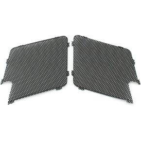 2Pcs Aluminum Front Speaker Mesh Grille Cover Left Right for Goldwing GL1500 1988-2000 Loudspeaker Grills Guard (Black)