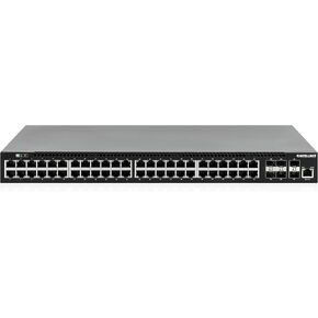 Intellinet 54 Port L3 Managed PoE+ Ethernet Switch - with 48 Poe Ports and 6 SFP+ Uplinks, 850W Power Budget, 30W per Port, Self-Healing, Cloud Management, 19" Rackmount–3 Yr Mfg Warranty – 562041