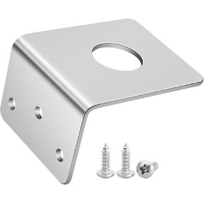 Anina L Bracket for NMO Antenna Mount 3/4 Hole Stainless Steel Bracket Compatible with Car Truck Heavy Duty L-Shaped for Mobile Radio Antennas