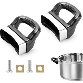 2 PCS Pot Handles Replacement, Pot Short Side Handles Replacement, Hole Spacing 0.906in-1.18in, Suitable for Pressure Cookers, Soup Pots, Steamers, Soup Pots and Milk Pots, Etc