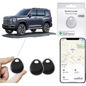 2 Pack GPS Tracker for Vehicles-Air Tags-2 Pack-Tracker Device for Vehicles-GPS Tracker-Car Tracker Device (Only iOS) | MFi Certificated | No Monthly Fee | Waterproof | Work with Find My