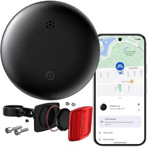 Bike Tracker for Android, Android Airtag Compatible with Google Find My Device App, Replaceable Battery Item Finder, Tracker Tag for Keys, Suitcase, Backpack, Wallet, Luggage (for Bike)