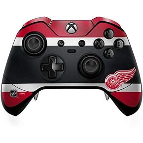 Skinit Decal Gaming Skin Compatible with Xbox One Elite Controller - Officially Licensed NHL Detroit Red Wings Jersey Design
